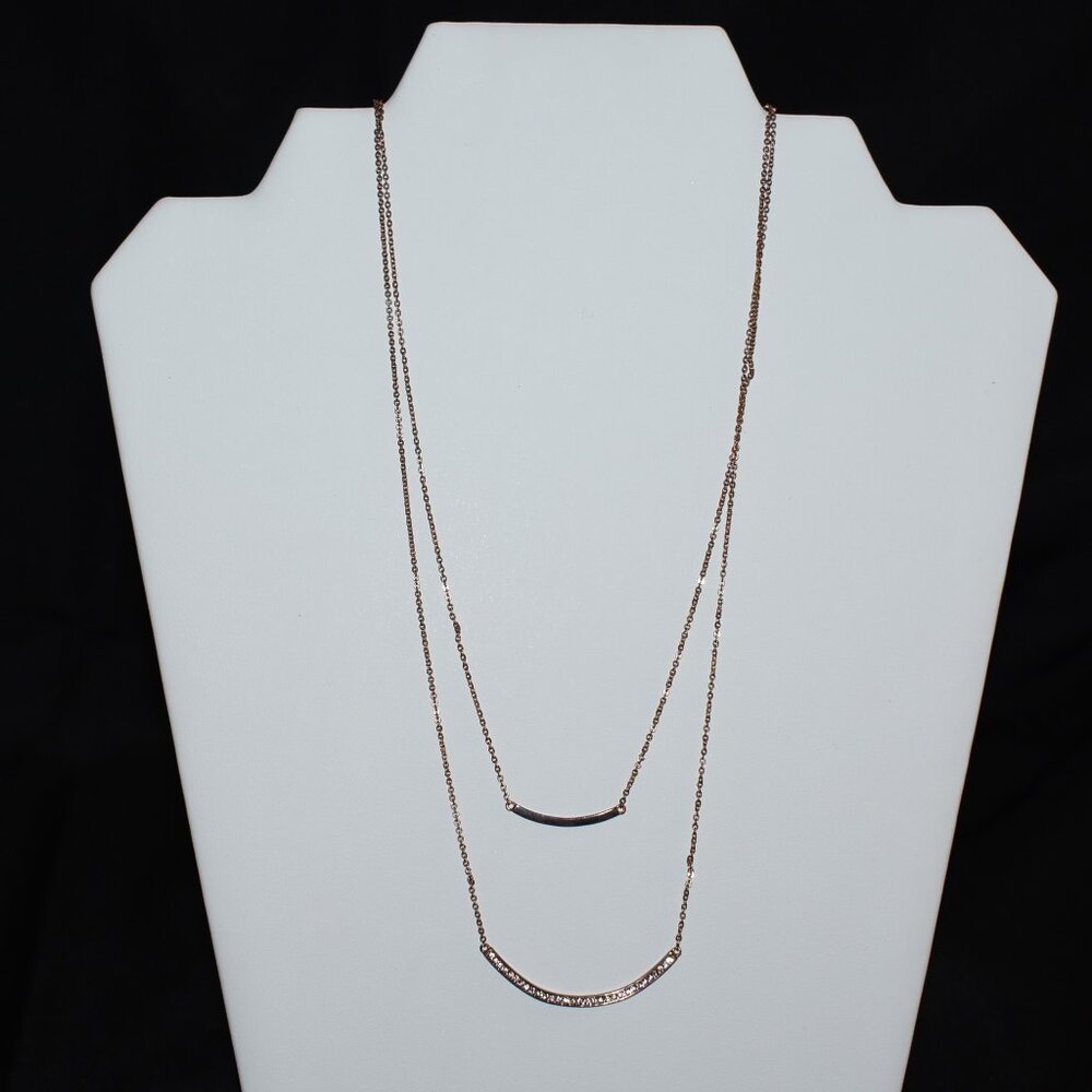 Touchstone Crystal by Swarovski Blush Bars Necklace 1110N